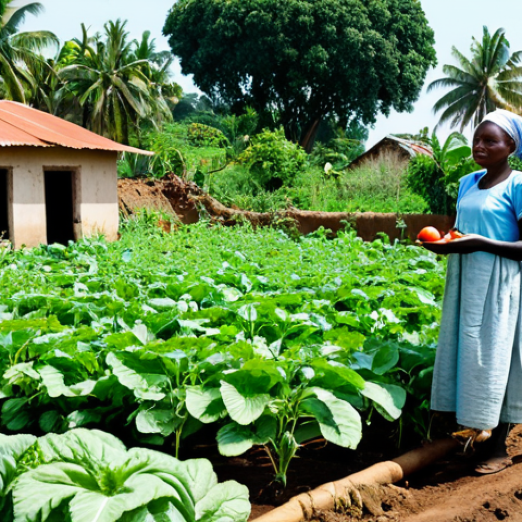 코모로 지역 NGO 활동 - Sustainable Agriculture Initiative**

"A Comorian woman in modest, practical clothing working in a l...