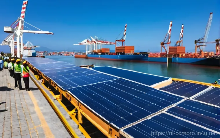코모로 도시 재개발 프로젝트 - **Prompt 1: Bustling Modern Comorian Port with Empowered Entrepreneurs**
    "A vibrant, wide-angle ...